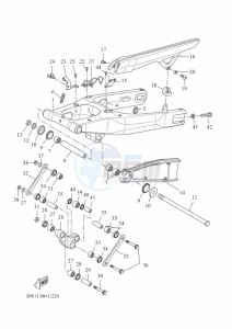 XTZ690 TENERE 700 (BEH1) drawing REAR ARM