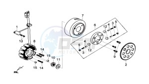 JOYMAX 125 drawing MAGNETO / FLYWHEEL