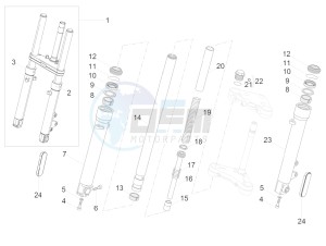 V9 Bobber 850 (APAC) drawing Front Fork Kaifa