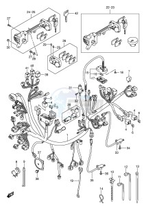 AN650 (E2) Burgman drawing WIRING HARNESS (AN650K3 LK3)