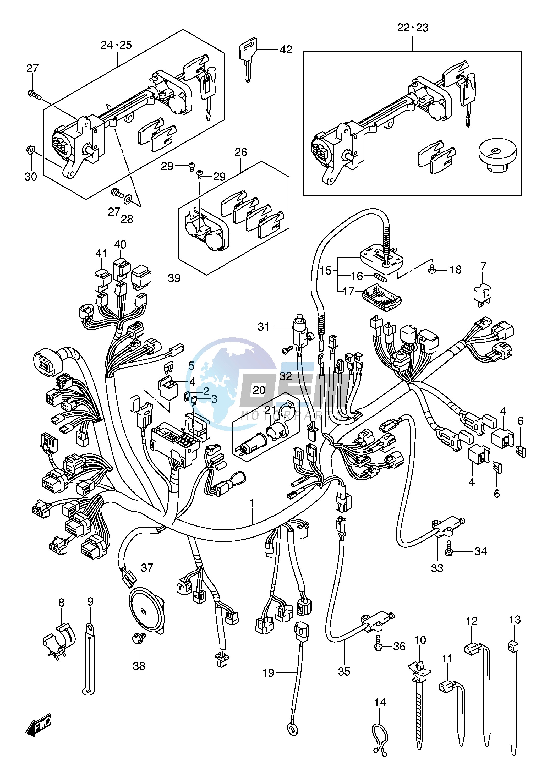 WIRING HARNESS (AN650K3 LK3)