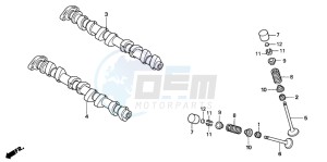 CBF1000S drawing CAMSHAFT/VALVE