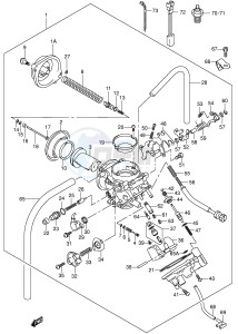 VL800 (E2) VOLUSIA drawing CARBURETOR (MODEL K1 K2 K3 K4)