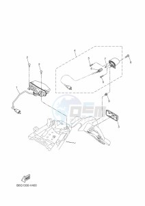 MT-125 MTN125-A (B6G1) drawing TAILLIGHT