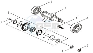 WOLF 300 (L8) EU EURO4 drawing BALANCE SHAFT ASSY