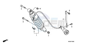 ST1300A9 Australia - (U / ABS MME) drawing REAR CUSHION