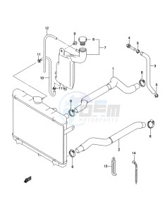 LT-A500X(Z) drawing RADIATOR HOSE