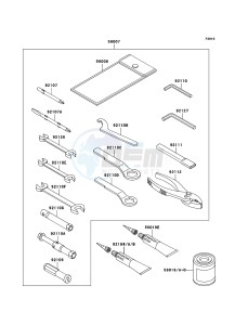 Z750 ZR750-J2H FR GB XX (EU ME A(FRICA) drawing Owner's Tools