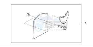 VT750CA9 Australia - (U / MME ST) drawing BACKREST PLATE