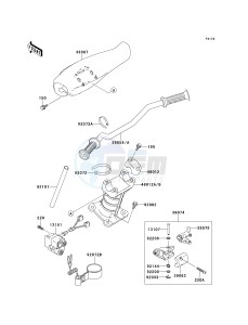 JH 900 A [900 ZXI] (A1-A3) [900 ZXI] drawing HANDLEBAR