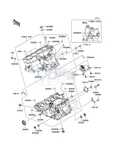 NINJA ZX-10R ZX1000-C2H FR GB XX (EU ME A(FRICA) drawing Crankcase