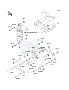 ZR 1000 B [Z1000 EUROPEAN] (B7F-B9F) B7F drawing SUSPENSION