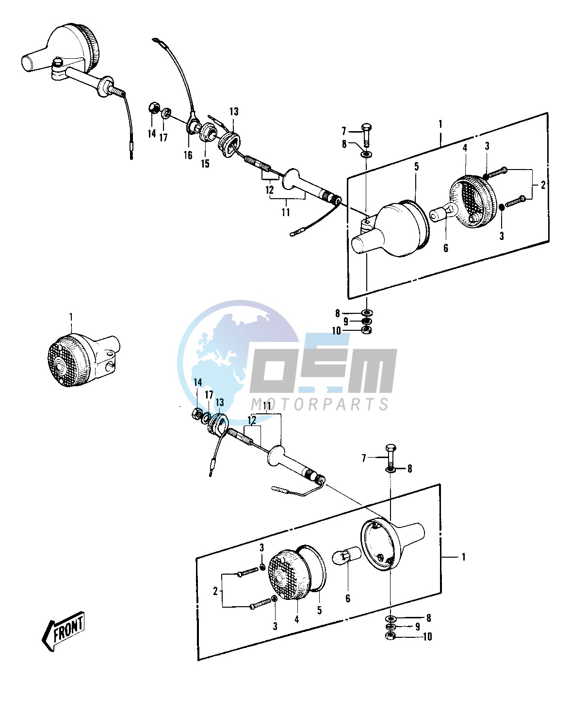 TURN SIGNALS -- 73-75 D_E_F & 76 A8- -