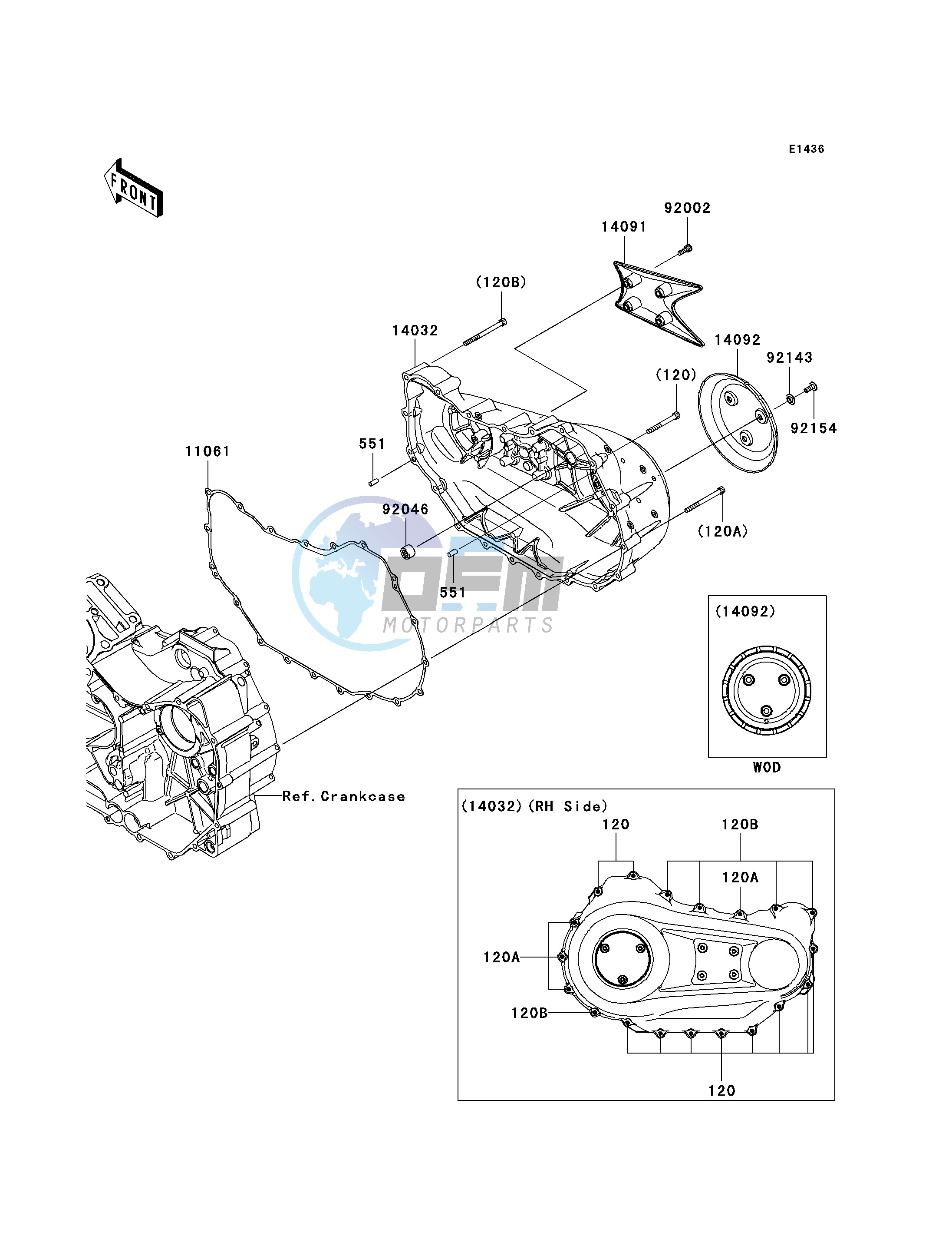 RIGHT ENGINE COVER-- S- -