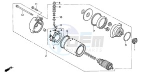 CB750F2 SEVEN FIFTY drawing STARTING MOTOR