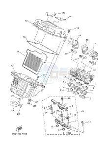 MTN850 MTN-850-A MT-09 ABS (BS29) drawing INTAKE 2