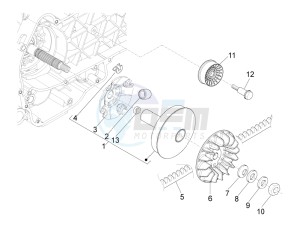 MP3 400 rl Touring drawing Driving pulley