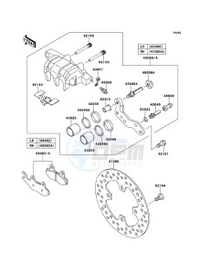 BRUTE FORCE 750 4x4i EPS KVF750HEF EU drawing Front Brake