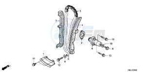 SH125DH UK - (E) drawing SWINGARM