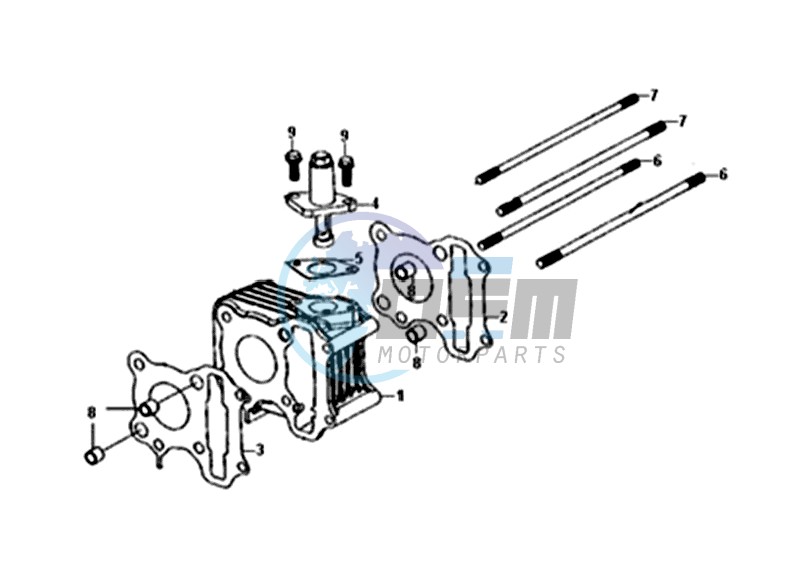 CYLINDER / TOP GASKET / LOWER GASKET