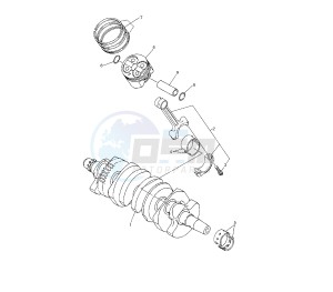 XJ6-F DIVERSION 600 drawing CRANKSHAFT AND PISTON