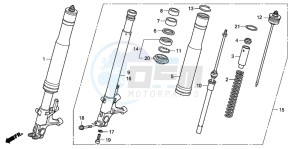 CBR1000RR drawing FRONT FORK