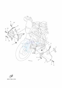 XTZ690 TENERE 700 (BEH3) drawing COWLING 2