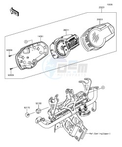 Z1000SX ZX1000LGF FR GB XX (EU ME A(FRICA) drawing Meter(s)