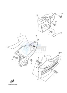 YBR125E (BN96) drawing SIDE COVER