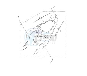 YZF R1 1000 drawing SIDE COVER