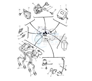 YZF R 750 drawing ELECTRICAL DEVICES