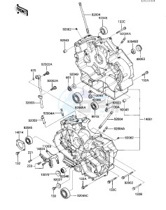 VN 700 A [LTD] (A1) [LTD] drawing CRANKCASE