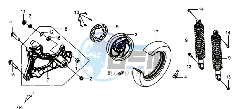 REAR WHEEL / REAR SUSPENSION