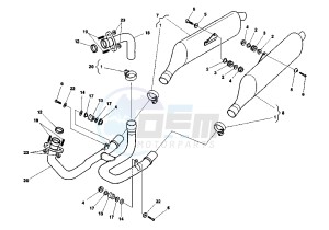 V RAPTOR 650 drawing EXHAUST SYSTEM