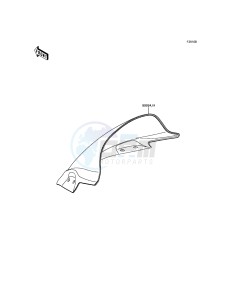 NINJA 300 EX300AEF XX (EU ME A(FRICA) drawing Accessory(Windshield)