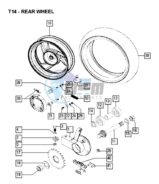 Rear wheel