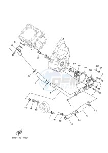 YFM700FWAD YFM70GPHG GRIZZLY 700 EPS (2UD8) drawing WATER PUMP