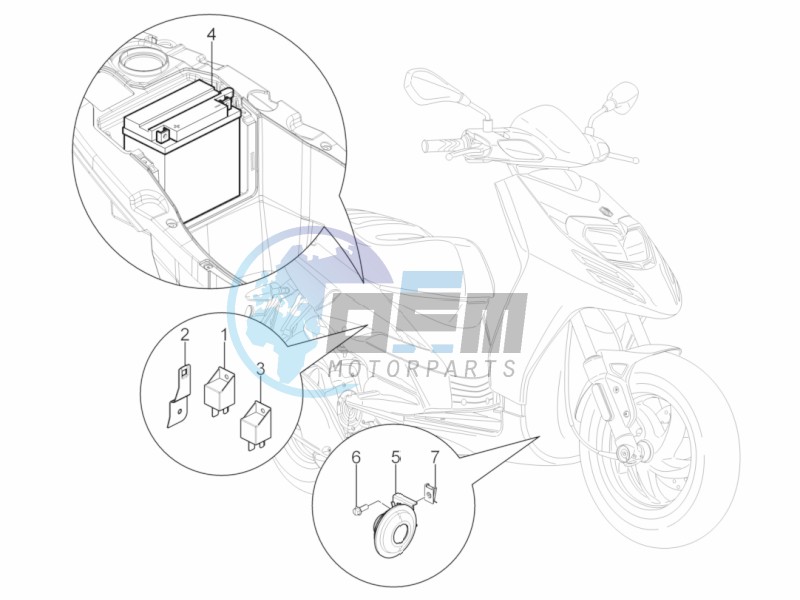 Remote control switches - Battery - Horn