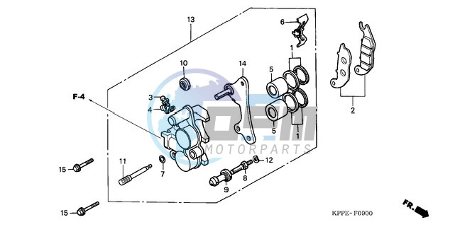 FRONT BRAKE CALIPER