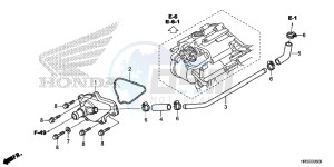 TRX420TE1F TRX420 Europe Direct - (ED) drawing WATER PUMP COVER