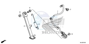 CBR500RAF CBR500R UK - (E) drawing STAND