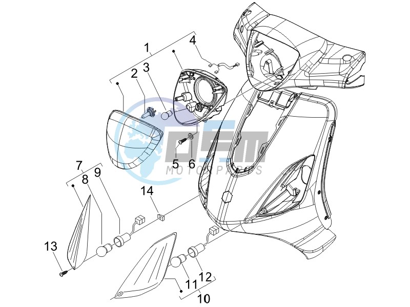 Head lamp - Turn signal lamps