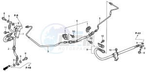 NSS250 JAZZ drawing REAR BRAKE PIPE