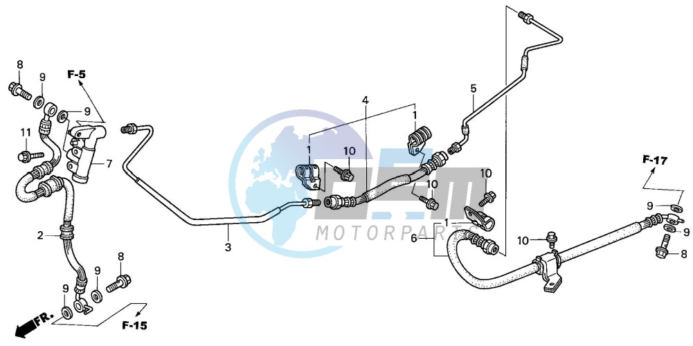 REAR BRAKE PIPE