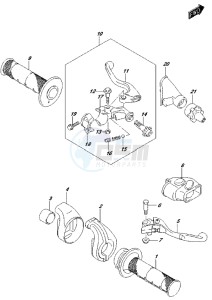 RM-Z450 drawing HANDLE LEVER