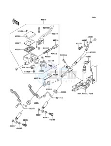 VN1600 CLASSIC VN1600A6F GB XX (EU ME A(FRICA) drawing Front Master Cylinder