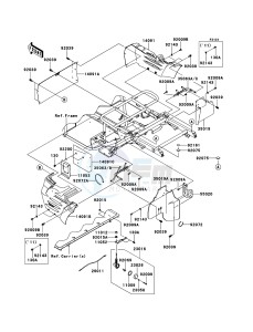 MULE_610_4X4 KAF400AEF EU drawing Frame Fittings(Rear)