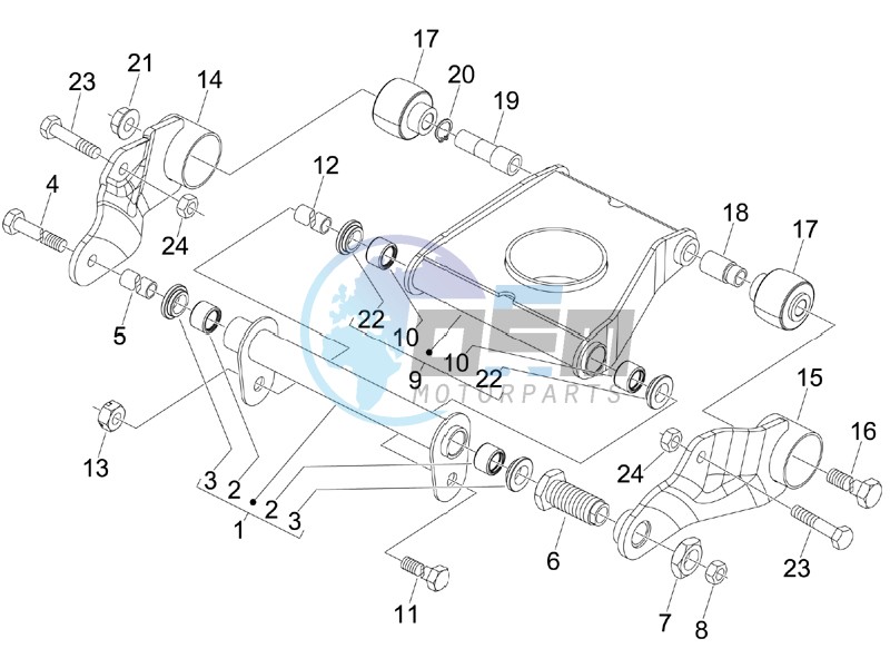 Swinging arm