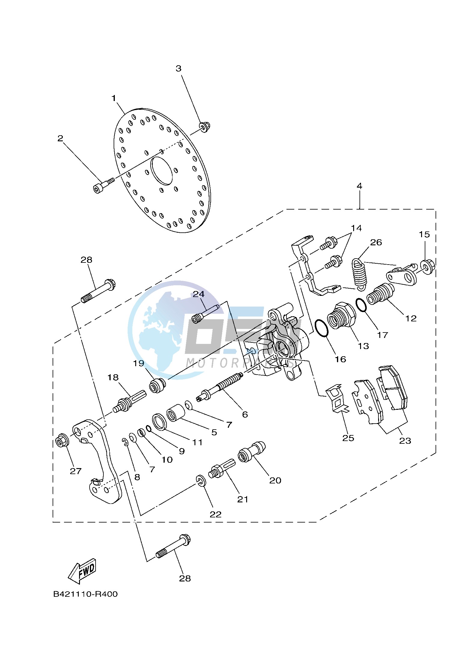 REAR BRAKE CALIPER 2