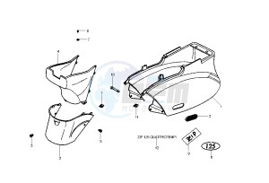 Zip 125 drawing Rear Body